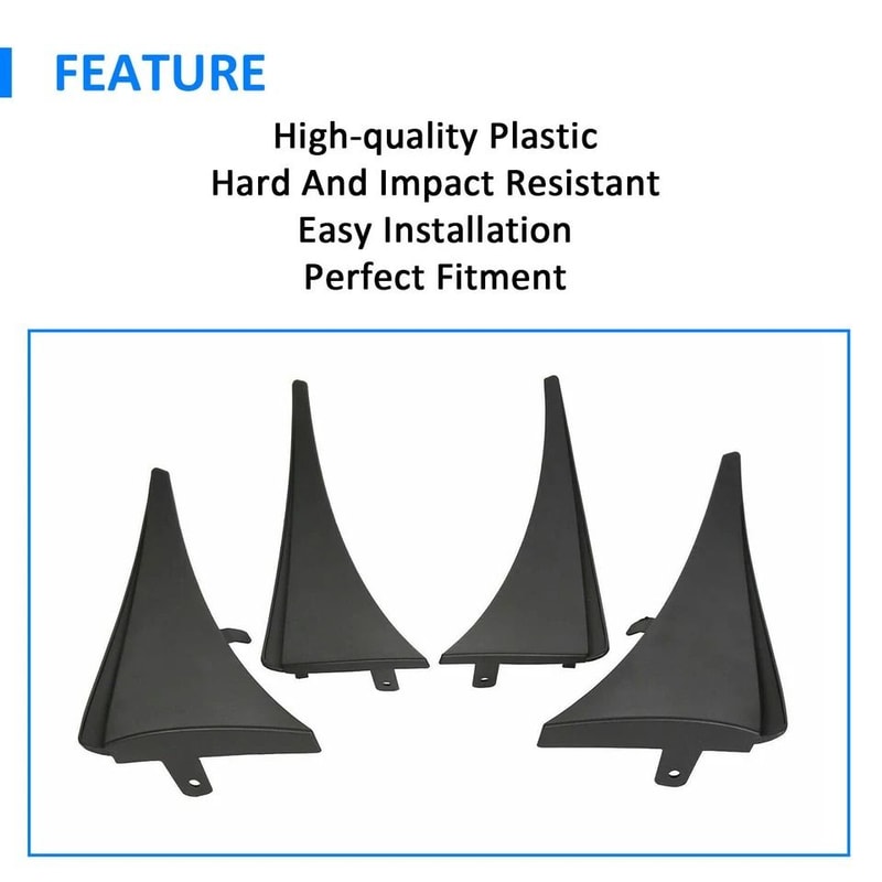 Front Rear Splash Guards Mud Flaps For Corvette Grand Sport Durable WeatherResistant Protection 3