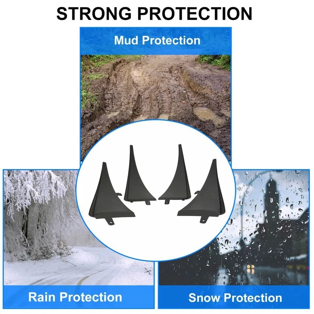 Front Rear Splash Guards Mud Flaps For Corvette Grand Sport Durable WeatherResistant Protection 4