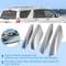 Toyota Runner Silver Roof Rails Rack End Cover Shell Premium Replacement 3