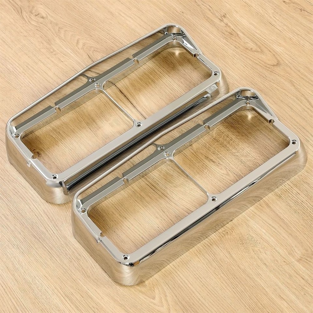 Premium Chrome Headlight Bezel Pair For Kenworth Trucks Headlight Bezel Replacement 5