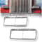Premium Chrome Headlight Bezel Pair For Kenworth Trucks Headlight Bezel Replacement 7