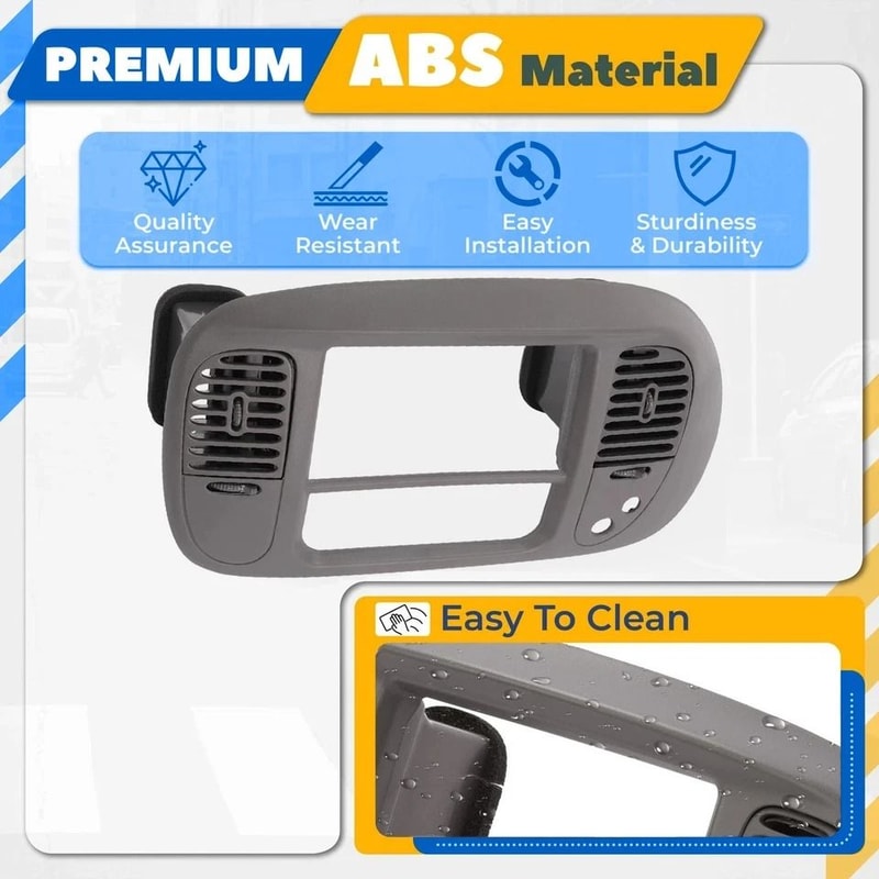 Radio Climate Trim Bezel Dash Panel Gray Fits Ford Expedition 1