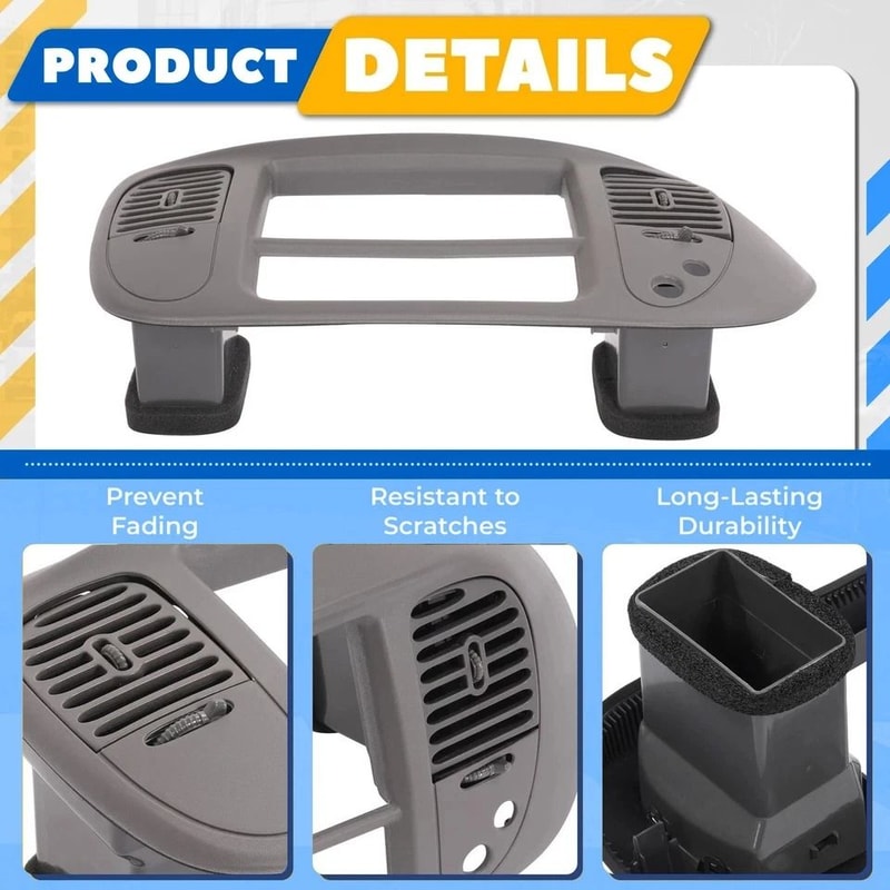 Radio Climate Trim Bezel Dash Panel Gray Fits Ford Expedition 2