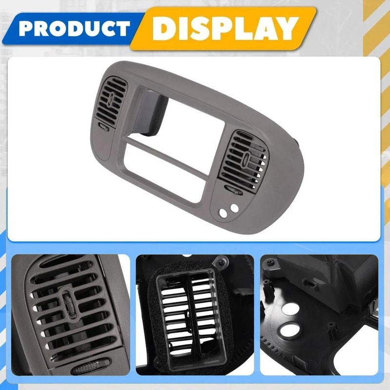 Radio Climate Trim Bezel Dash Panel Gray Fits Ford Expedition 3