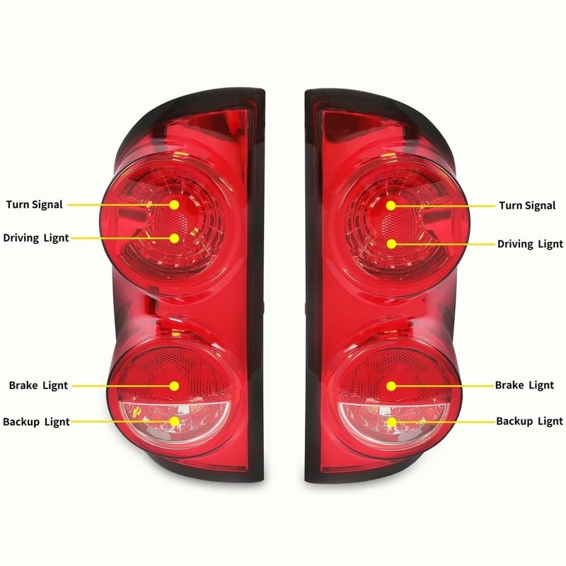 Tail Lights Brake Lamps For Dodge Ram Ram OEM Quality Replacement 1