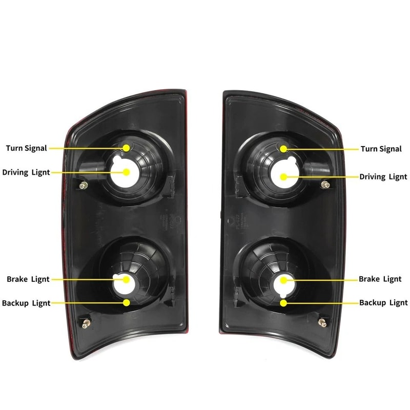 Tail Lights Brake Lamps For Dodge Ram Ram OEM Quality Replacement 12