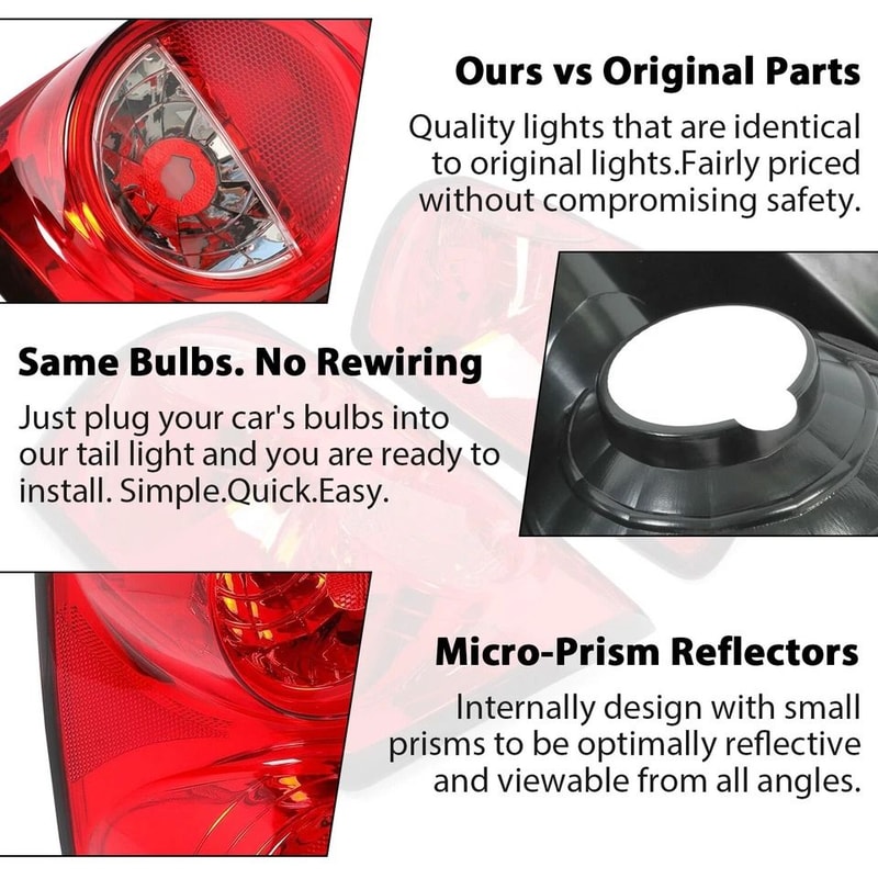 Tail Lights Brake Lamps For Dodge Ram Ram OEM Quality Replacement 3