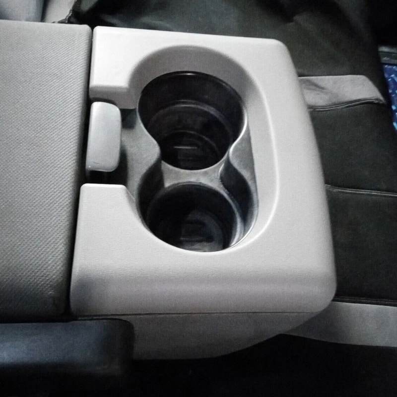 Center Console Cup Holder Armrest Pad Light Grey Replacement 2