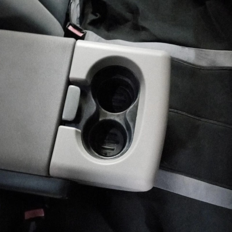 Center Console Cup Holder Armrest Pad Light Grey Replacement 3