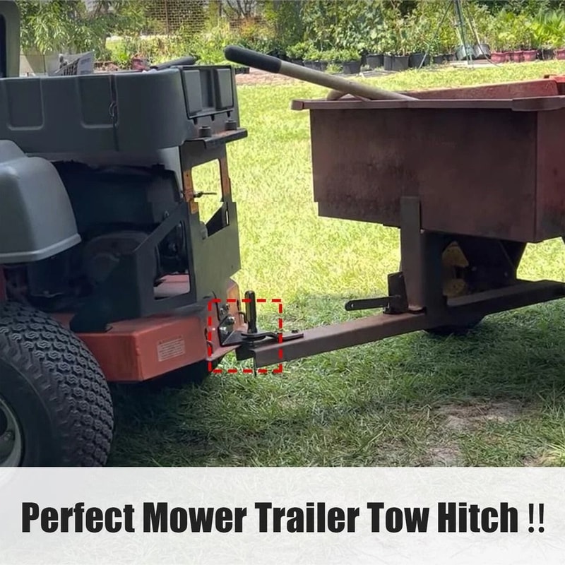 Universal Trailer Tow Hitch For Zero Turn Mowers Fits Cub Cadet 3