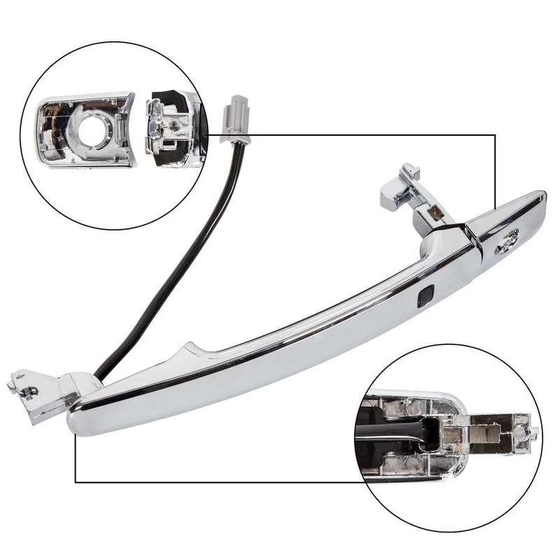 For Nissan Rogue Chrome Door Handle Driver Side Exterior Replacement 1