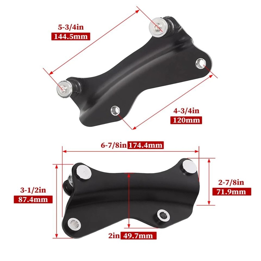 Premium Black Harley Docking Hardware Kit Touring Motorcycle Mount For Street Glide Electra Glide 1