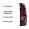 Rear Brake Tail Lights Clear Lens For Chevy Silverado HighQuality Replacement 4