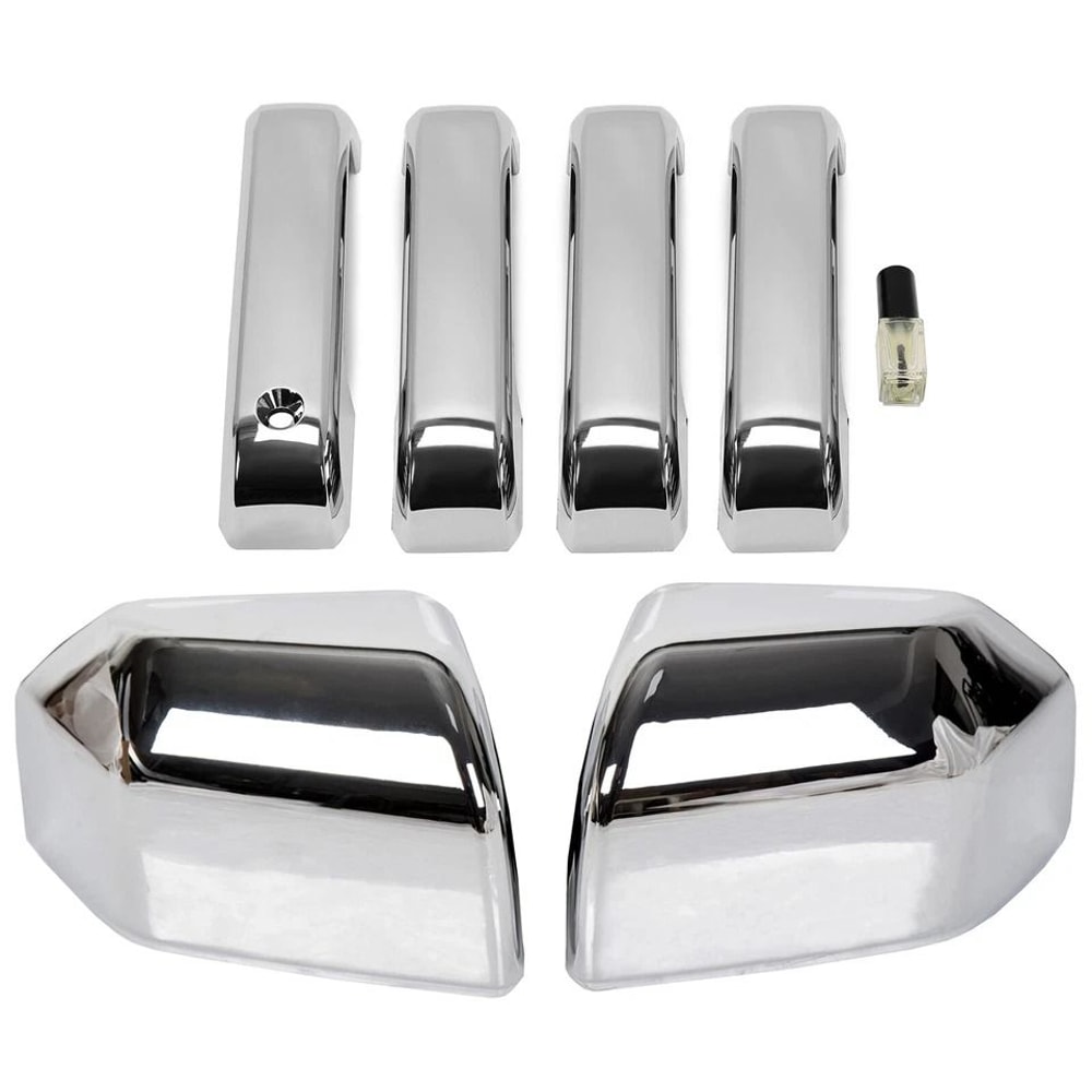 Chrome Mirror Caps Door Handle Covers For Premium Chrome Truck Accessories 1