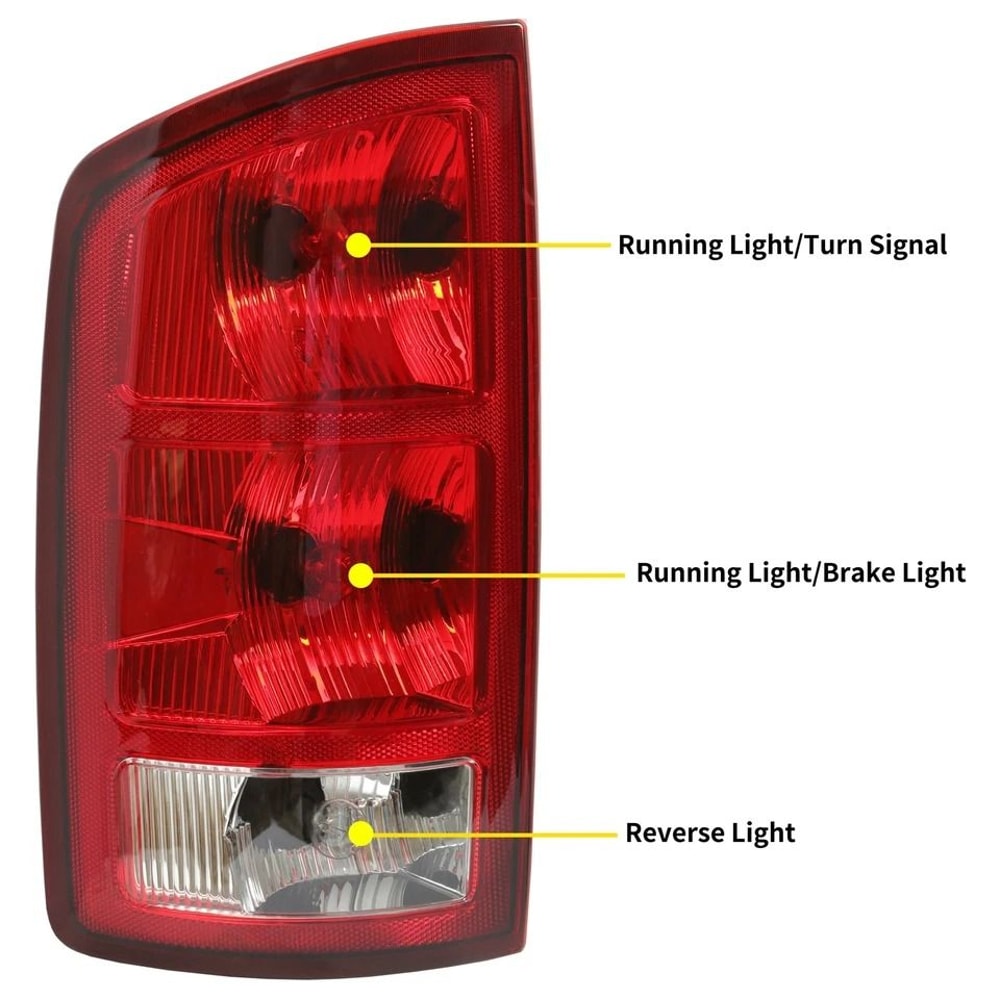 Dodge Ram Driver Side Tail Light Direct Fit Replacement Tail Light 1