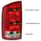 Dodge Ram Driver Side Tail Light Direct Fit Replacement Tail Light 1
