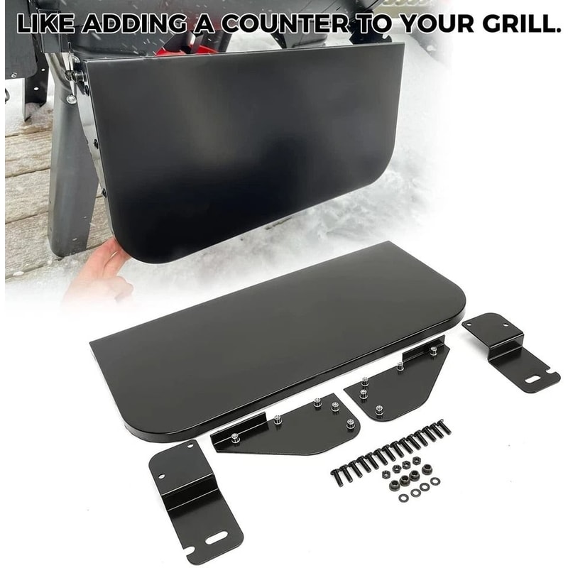 Camp Chef Pellet Grill Front Shelf Black Hardware For Easy Installation 2