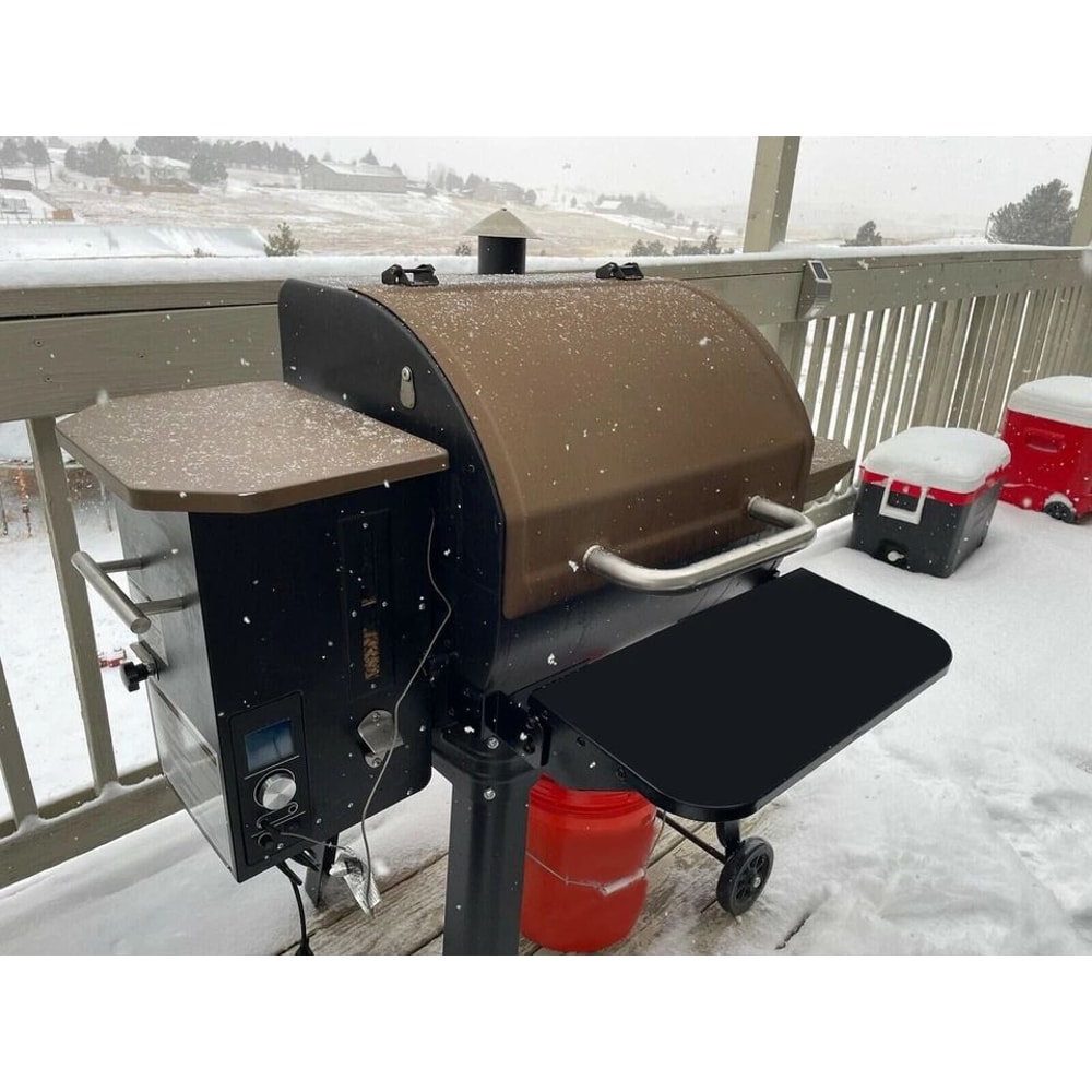 Camp Chef Pellet Grill Front Shelf Black Hardware For Easy Installation 4