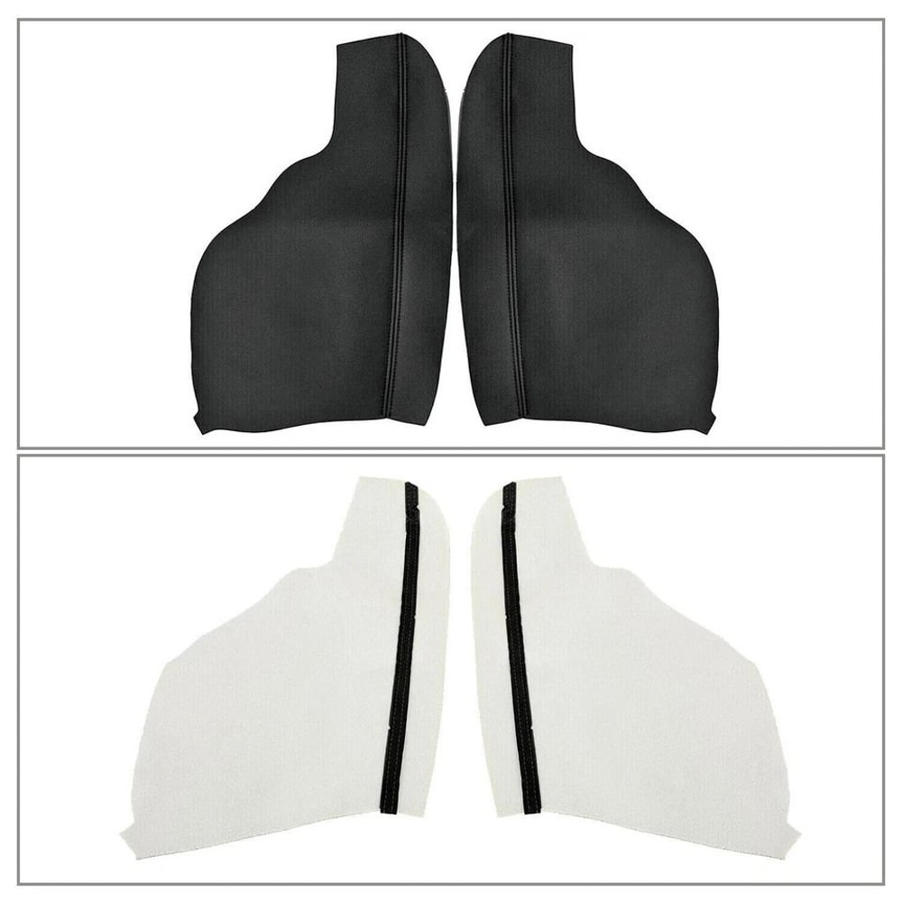 Premium Black Vinyl Armrest Covers For Honda Odyssey Door Panel 15