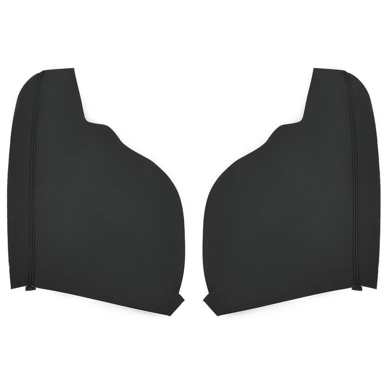 Premium Black Vinyl Armrest Covers For Honda Odyssey Door Panel 0