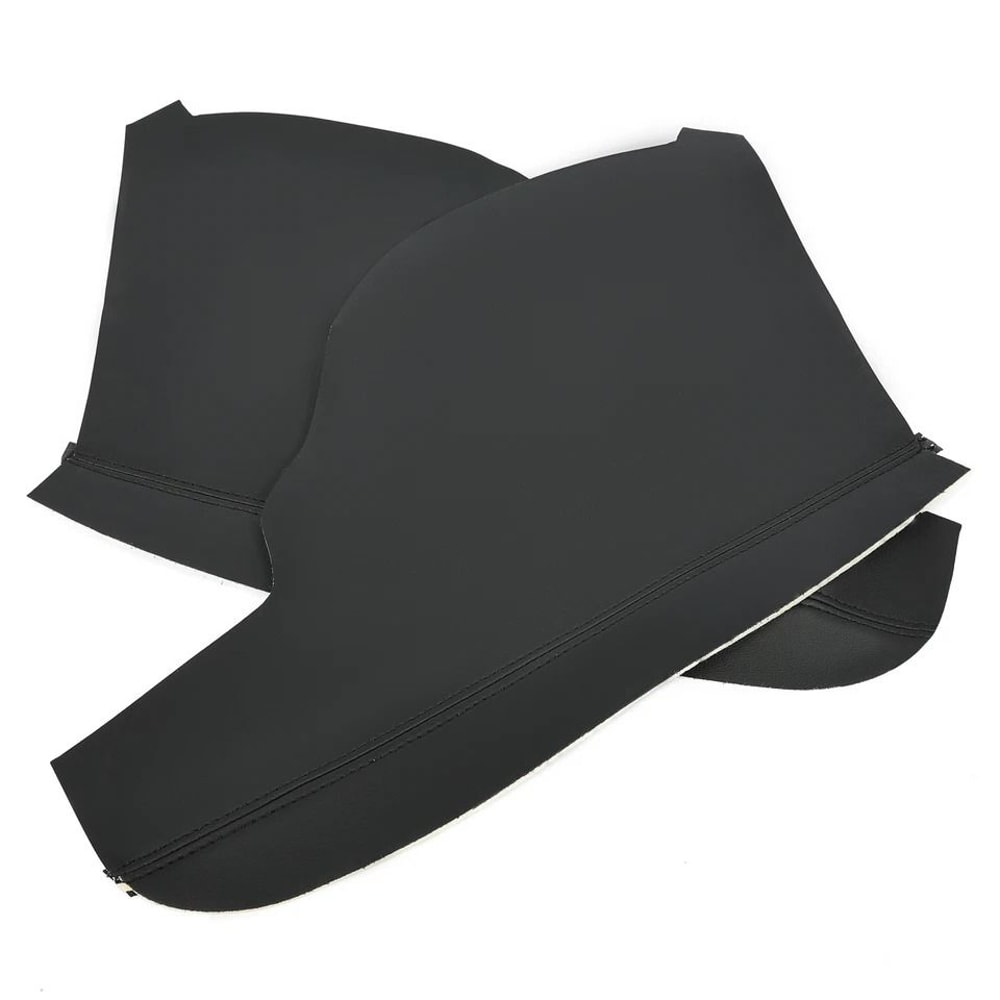 Premium Black Vinyl Armrest Covers For Honda Odyssey Door Panel 23