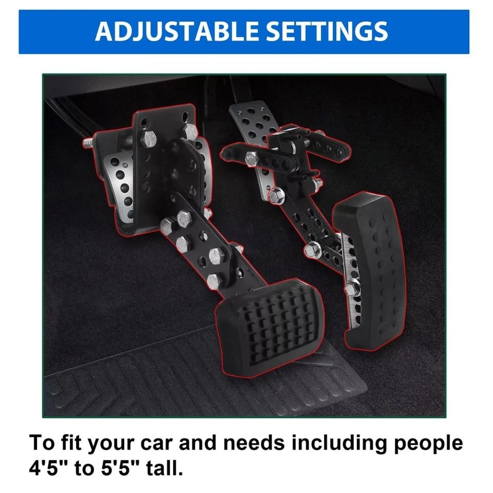 Gas And Brake Pedal Extenders For Short Drivers Go Karts And Cars Adjustable Pedal Extensions For C 3