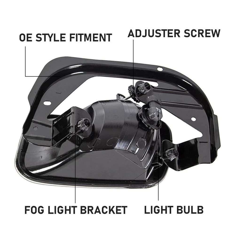 Premium Front Fog Light Replacement Set For Dodge Ram 16