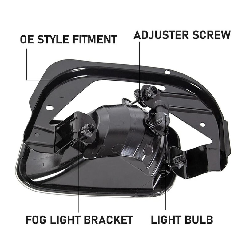 Premium Front Fog Light Replacement Set For Dodge Ram 16