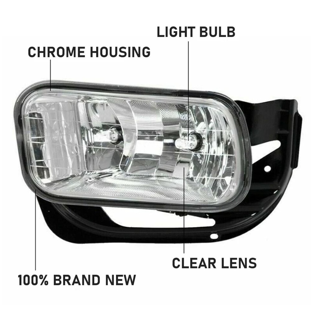 Premium Front Fog Light Replacement Set For Dodge Ram 2