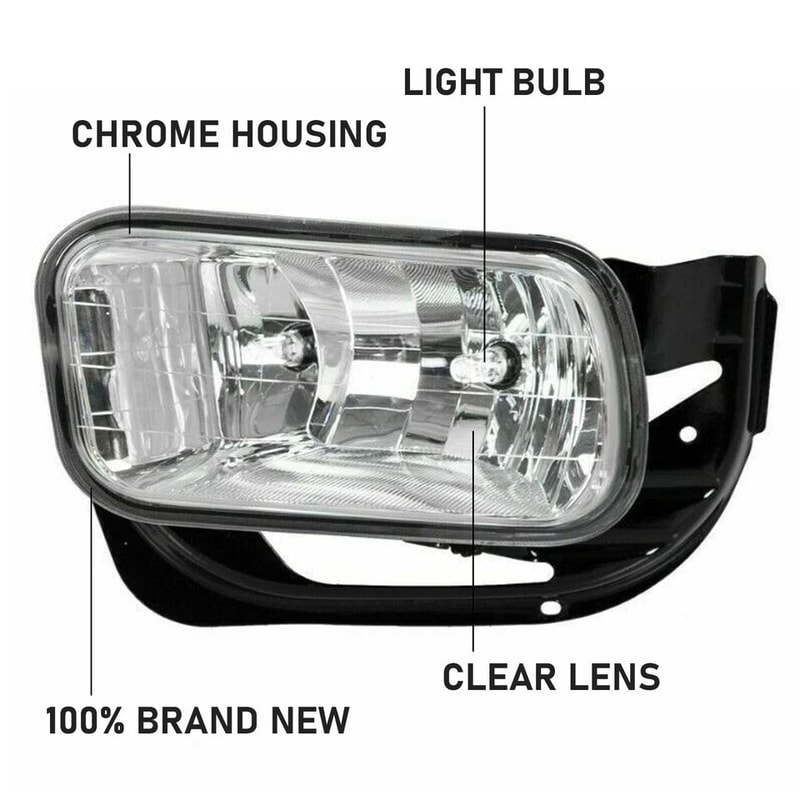 Premium Front Fog Light Replacement Set For Dodge Ram 2