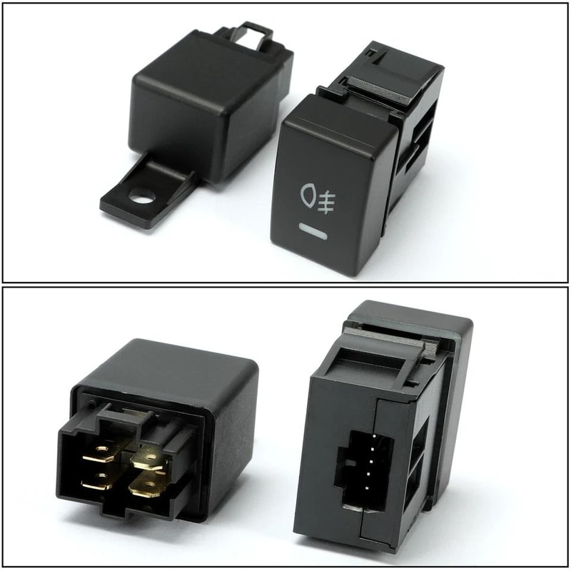 Civic Front Fog Lights Replacement Kit Yellow Bumper Assembly W Switch 11