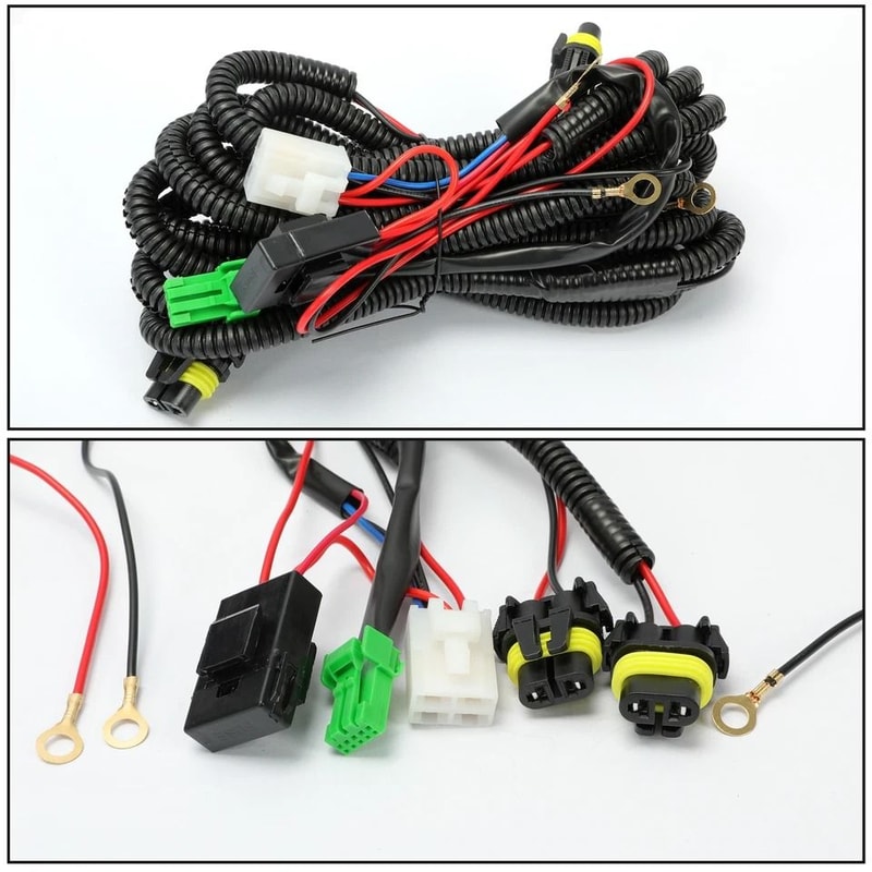 Civic Front Fog Lights Replacement Kit Yellow Bumper Assembly W Switch 8