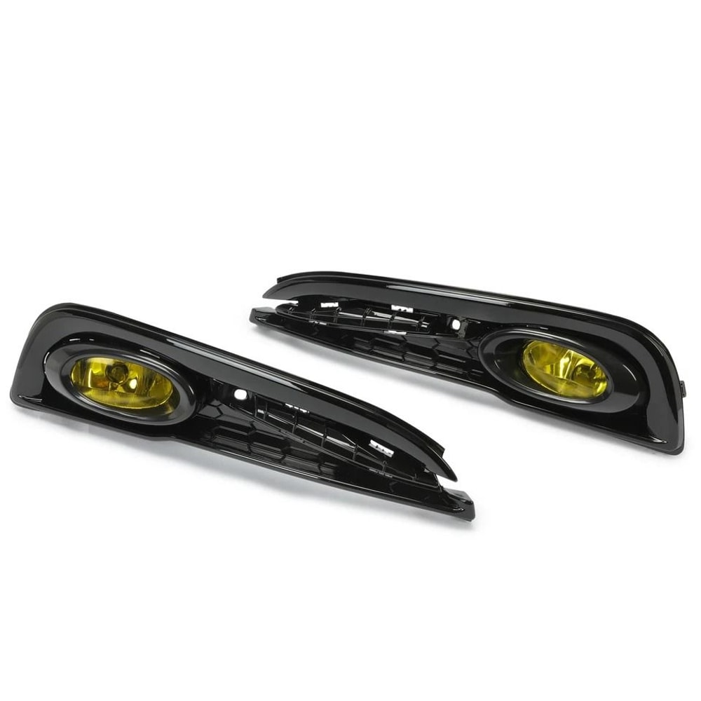 Civic Front Fog Lights Replacement Kit Yellow Bumper Assembly W Switch 13