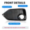Fog Light Trim Bezel Covers For Honda Civic Hatchback LHRH Durable 2
