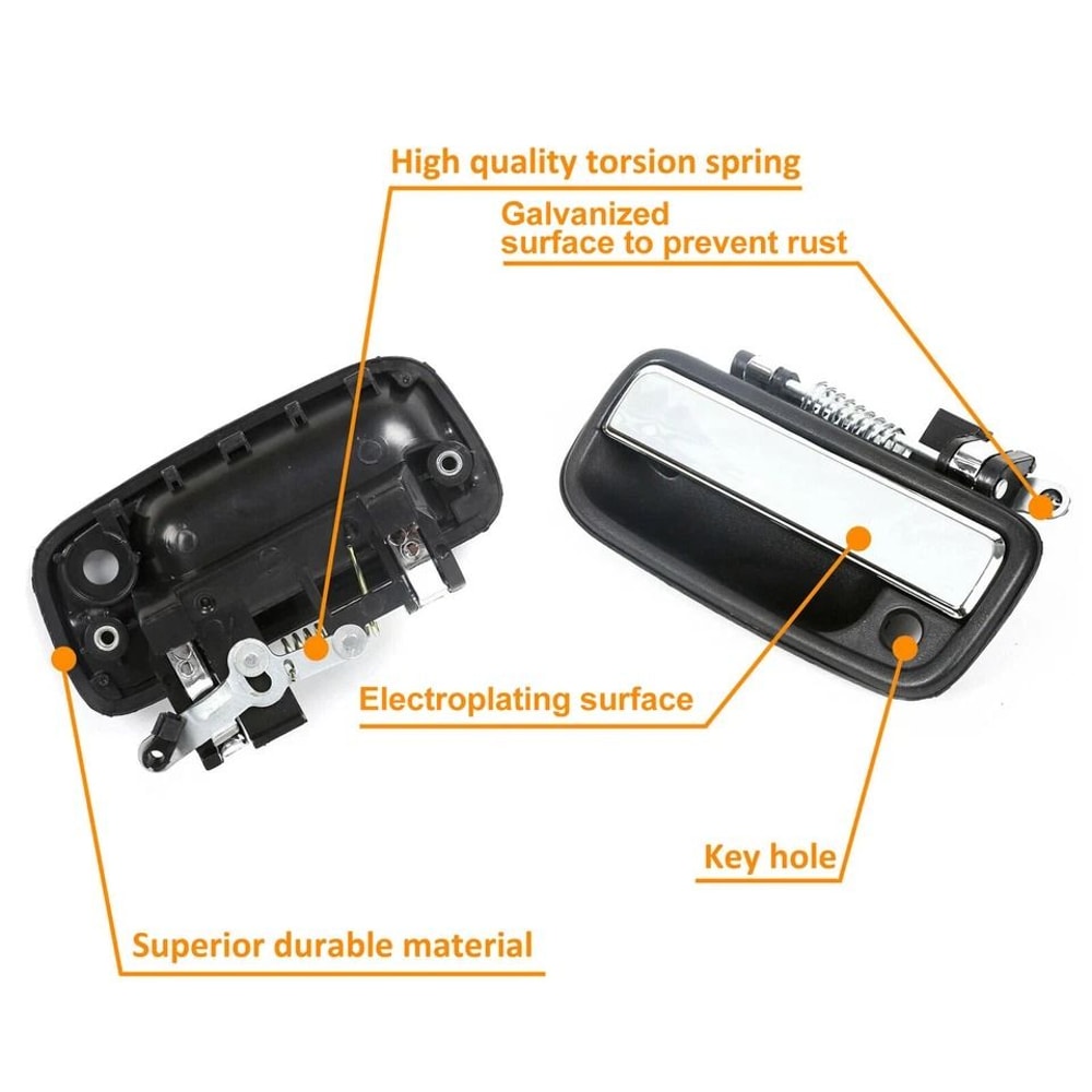 Premium Toyota Tacoma Door Handle Pair Front Exterior Replacement For Trucks 1