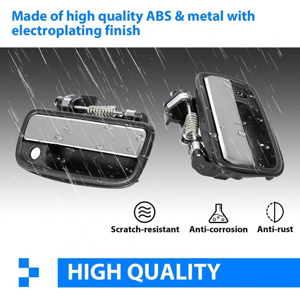 Premium Toyota Tacoma Door Handle Pair Front Exterior Replacement For Trucks 3