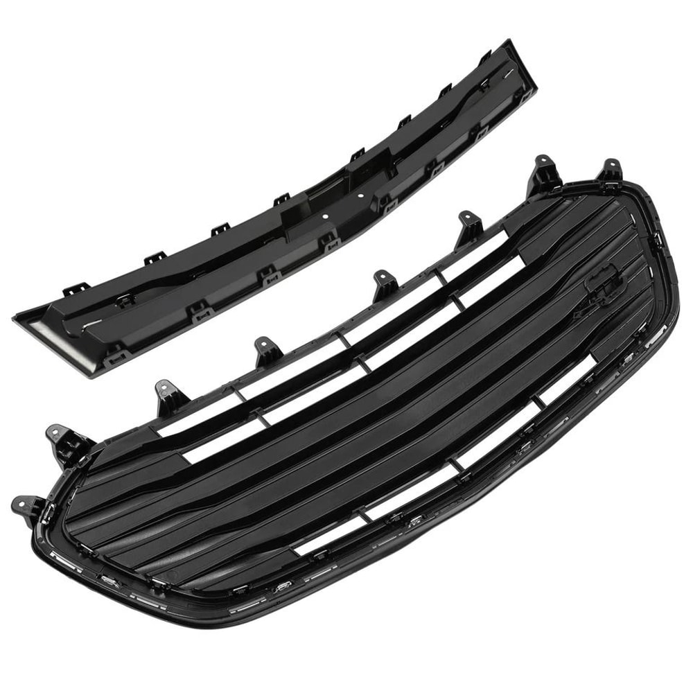 Front Bumper Upper Lower Grille Set Premium Replacement Grill For Enhanced Style 9