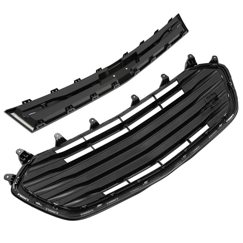 Front Bumper Upper Lower Grille Set Premium Replacement Grill For Enhanced Style 9