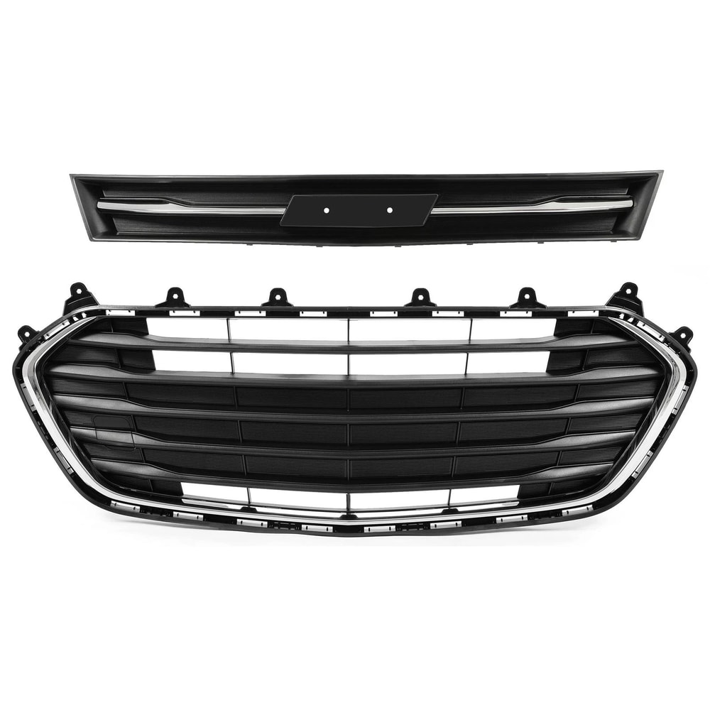 Front Bumper Upper Lower Grille Set Premium Replacement Grill For Enhanced Style 12