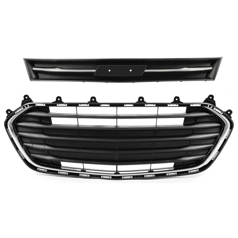 Front Bumper Upper Lower Grille Set Premium Replacement Grill For Enhanced Style 12
