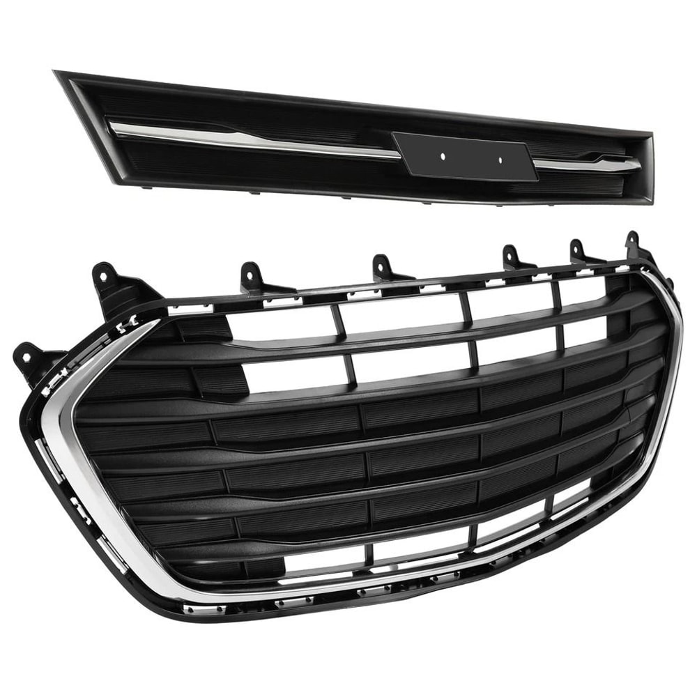 Front Bumper Upper Lower Grille Set Premium Replacement Grill For Enhanced Style 1