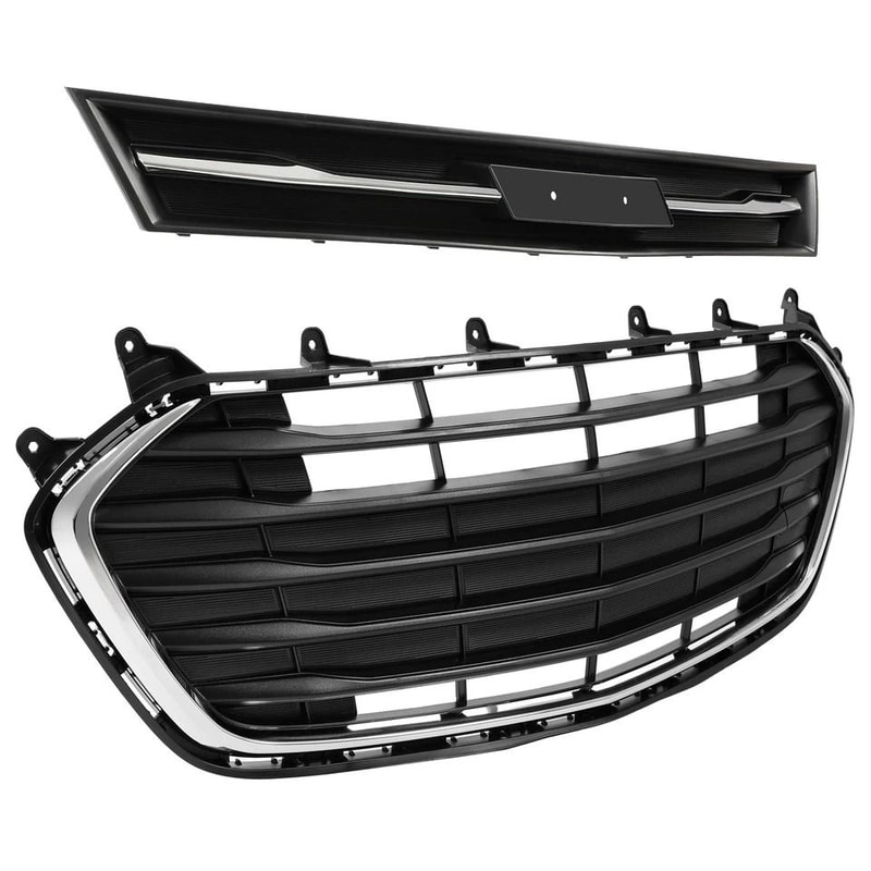 Front Bumper Upper Lower Grille Set Premium Replacement Grill For Enhanced Style 1