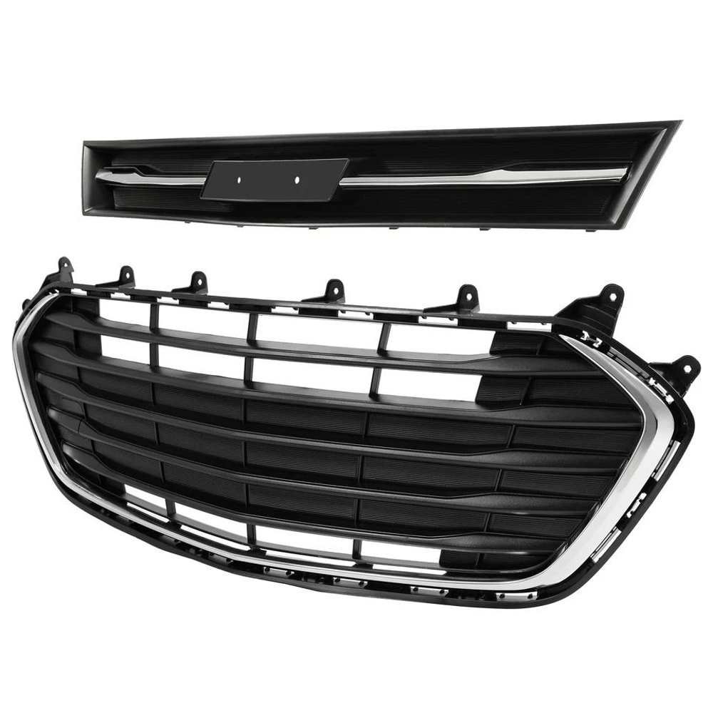 Front Bumper Upper Lower Grille Set Premium Replacement Grill For Enhanced Style 4
