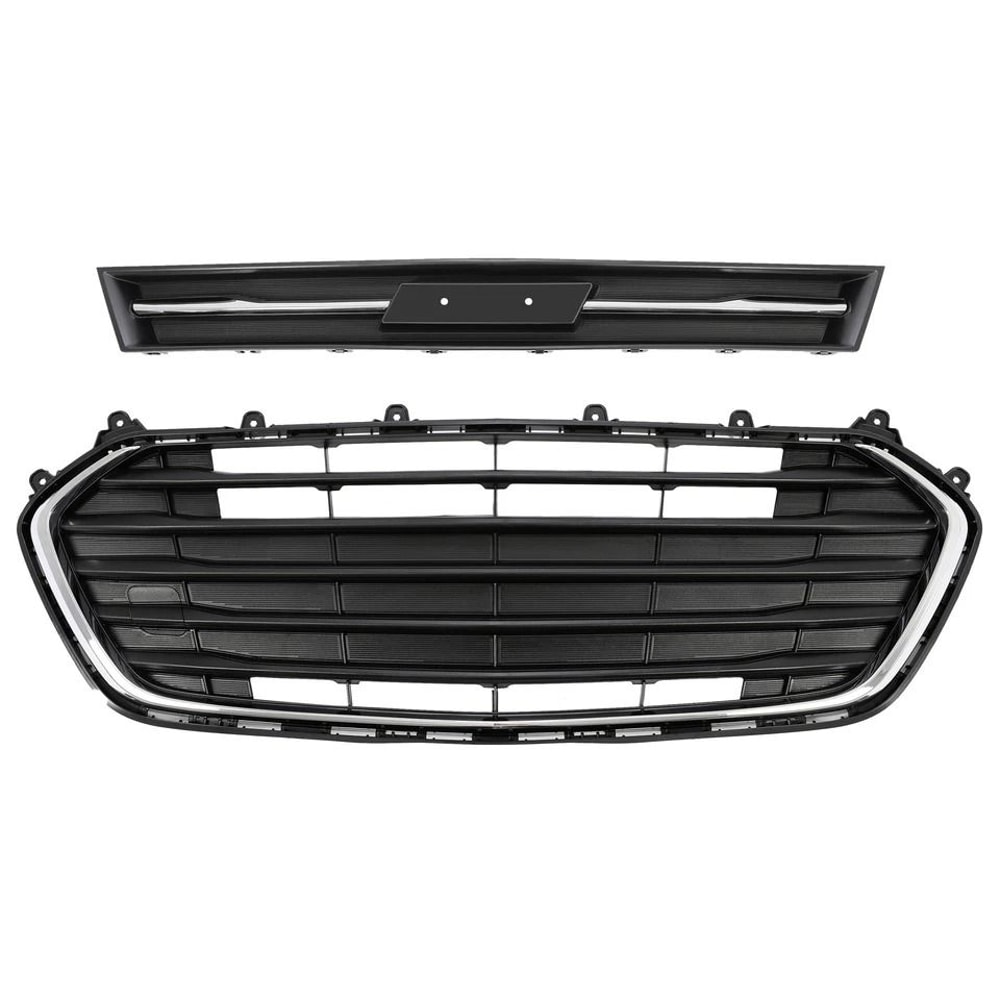 Front Bumper Upper Lower Grille Set Premium Replacement Grill For Enhanced Style 5