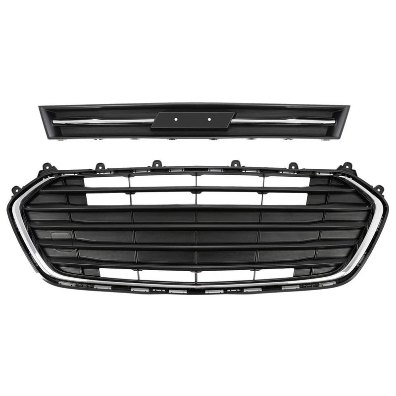Front Bumper Upper Lower Grille Set Premium Replacement Grill For Enhanced Style 5