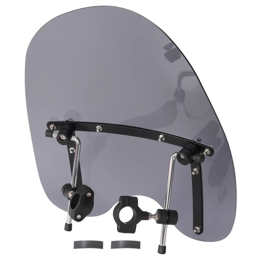 Smoke Motorcycle Windshield For Harley Road Street Glide Custom Fit 6