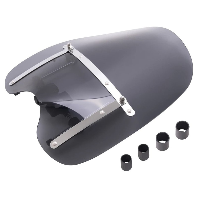 Smoke Motorcycle Windshield For Harley Road Street Glide Custom Fit 7