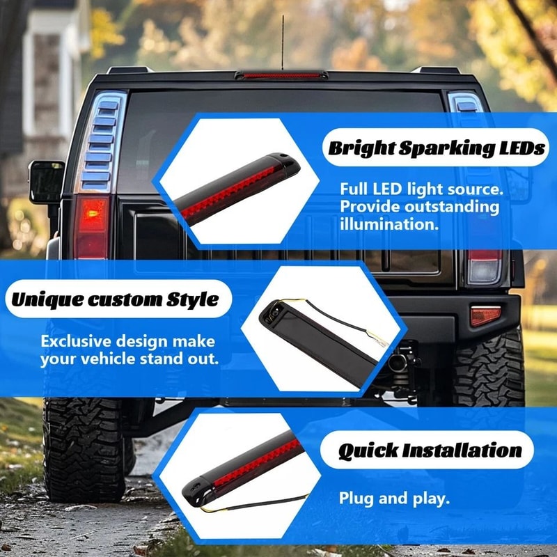 Brake Tail Light Replacement For Chevy Suburban GMC Jimmy Hummer Yukon XL 3