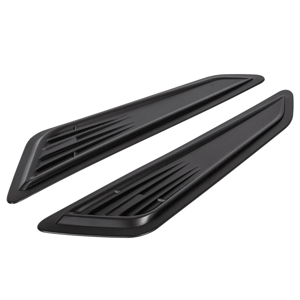 Black Bonnet Hood Vent Scoop Covers Enhance Your Rides Style 0