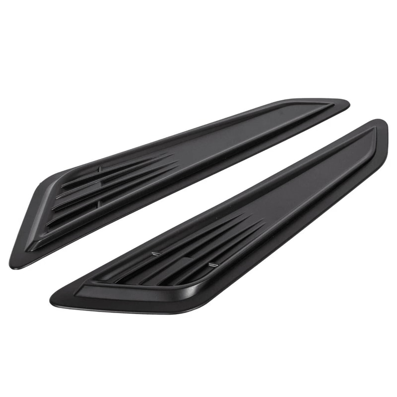 Black Bonnet Hood Vent Scoop Covers Enhance Your Rides Style 0